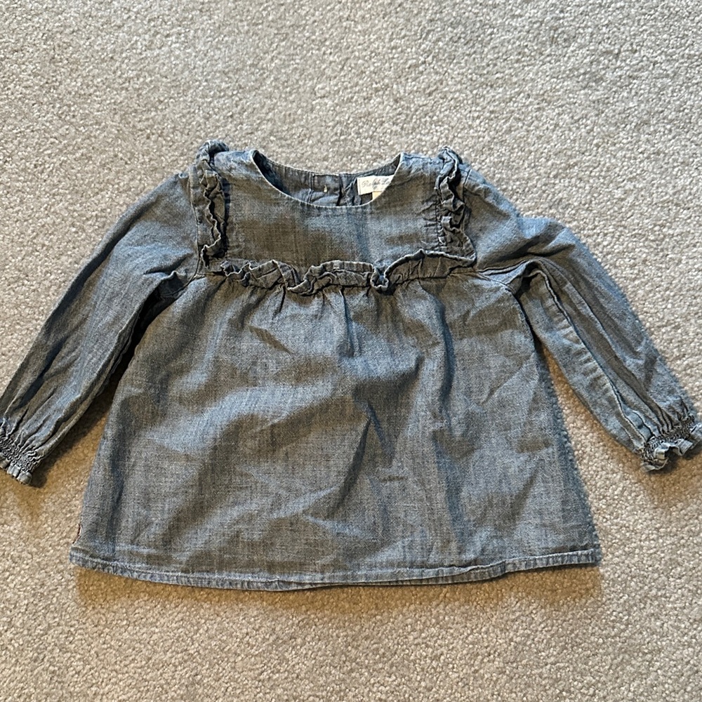 Ralph Lauren Kids' Blue Denim Blouse